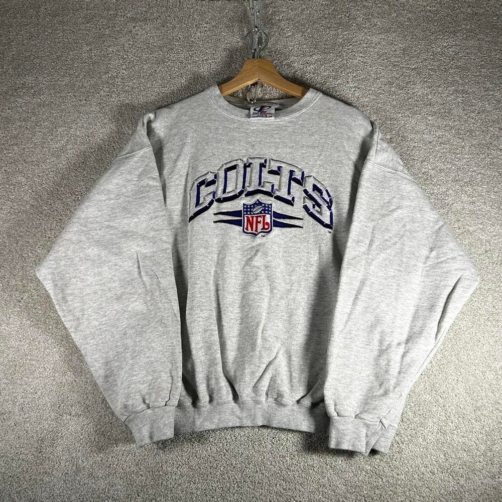 Vintage 90s Indianapolis Colts logo athletic spike diamond crewneck Size L